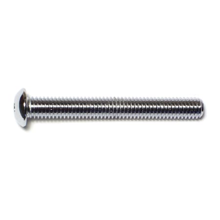 Midwest Fastener 3/8"-16 Socket Head Cap Screw, Button, Chrome Plated Steel, 3 in Length, 5 PK 75248